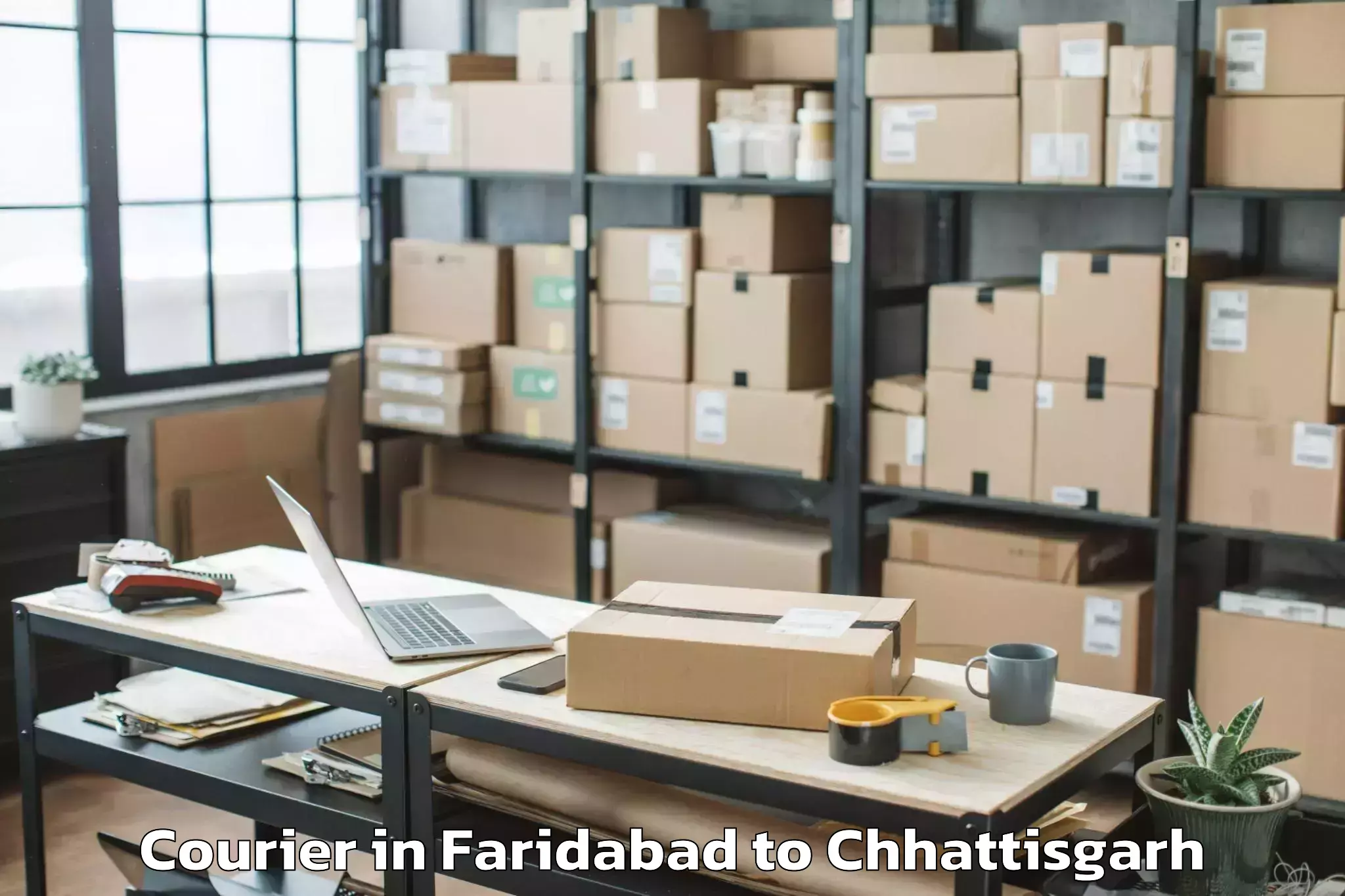 Book Faridabad to Pathalgaon Courier